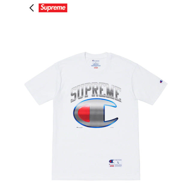 Sサイズ Supreme/Champion Chrome S/S Top 白