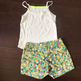 ザラキッズ(ZARA KIDS)のキッズ  ボタニカル セット 夏服(Tシャツ/カットソー)