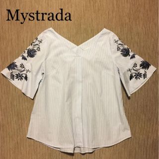 マイストラーダ(Mystrada)のマイストラーダ 刺繍フレア袖ブラウス(シャツ/ブラウス(半袖/袖なし))