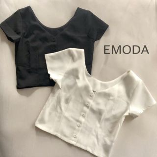 エモダ(EMODA)のEMODA エモダ  シフォン トップス 2色セット(カットソー(半袖/袖なし))