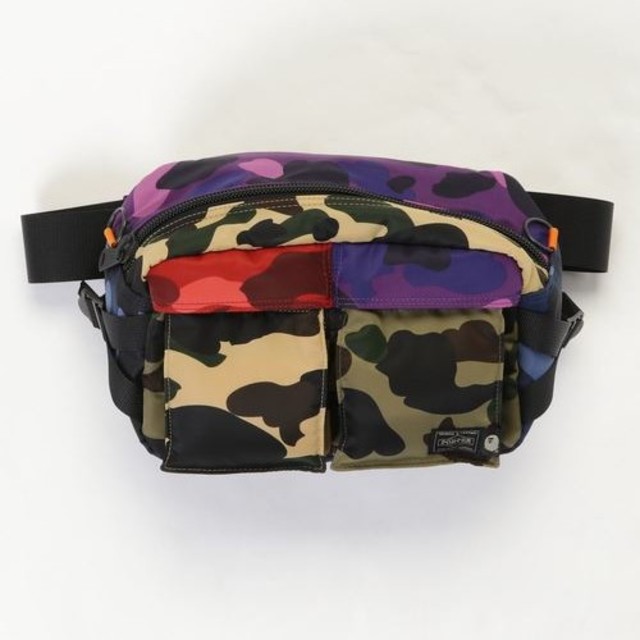 A BATHING APE(アベイシングエイプ)のPORTER MIX CAMO WAIST BAG メンズのバッグ(ウエストポーチ)の商品写真