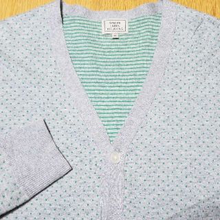 ユナイテッドアローズグリーンレーベルリラクシング(UNITED ARROWS green label relaxing)のグリーンレーベルリラクシング★コットンカーディガン★M ユナイテッドアローズ(カーディガン)