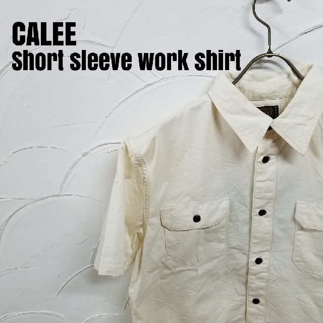 CALEE(キャリー)のCALEE/キャリー 半袖 イーグル 刺繍 ワーク シャツ メンズのトップス(シャツ)の商品写真