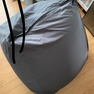 ムジルシリョウヒン(MUJI (無印良品))の値下げ！無印良品 体にフィットするソファ カバー付き(ビーズソファ/クッションソファ)