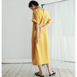 ユナイテッドアローズ(UNITED ARROWS)のFIL DE FERリネンワンピース定価2万whimmarihaヌキテパ(ロングワンピース/マキシワンピース)