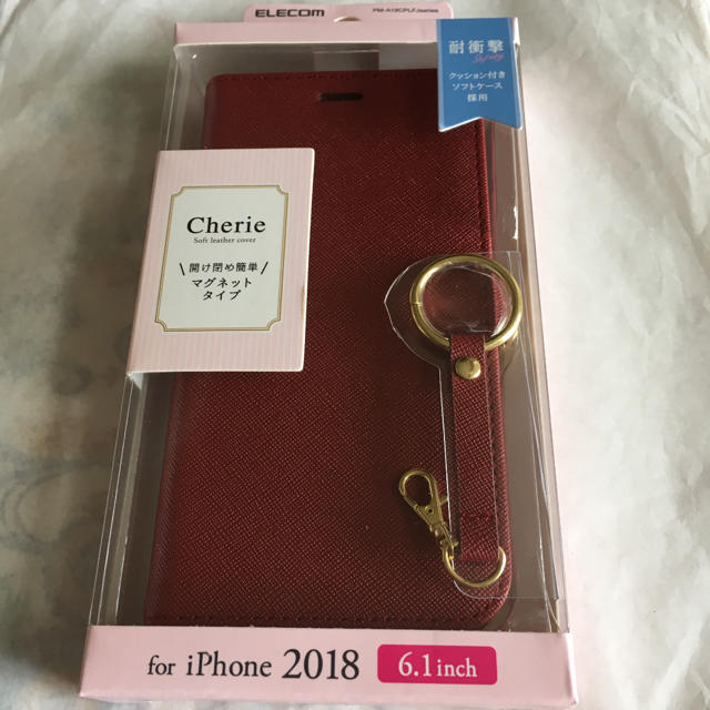 ELECOM - iPhoneXR ケース 手帳型 ソフトレザー 磁石付 ストラップ付き レッドの通販 by くるみ's shop |エレコムならラクマ