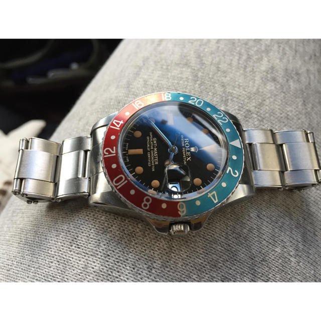 ルイヴィトン コピー Japan 、 ROLEX - 1675 PCG(ヒラメ)GMTマスターGILTダイヤルM様専用の通販 by エクスペリエンス｜ロレックスならラクマ