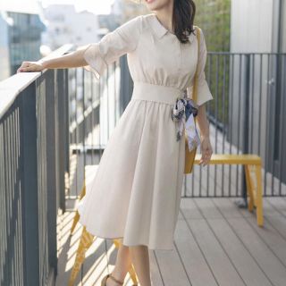 幅広type Apuweiser-riche❤︎スカーフベルト付シャツワンピース