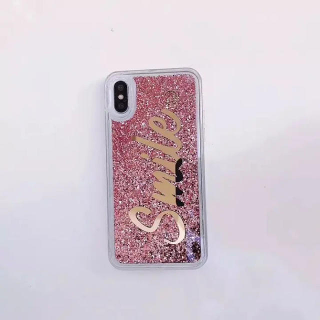 ♡新入荷♡ スマイル 流砂 グリッターケース iphoneケースの通販 by Annの雑貨's shop｜ラクマ