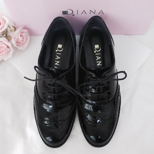 DIANA(ダイアナ)のほぼ新品❤オックスフォードシューズ【ブラック】 レディースの靴/シューズ(ローファー/革靴)の商品写真