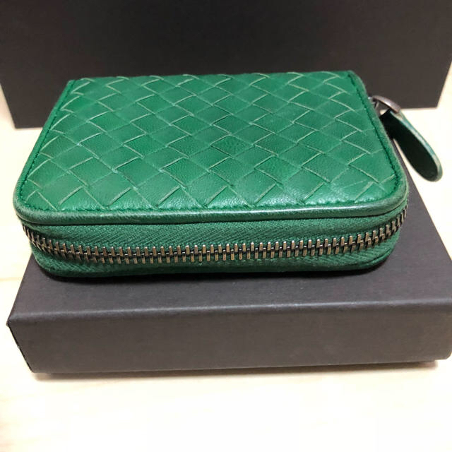 極美品！BOTTEGA VENETA コインケース グリーン-