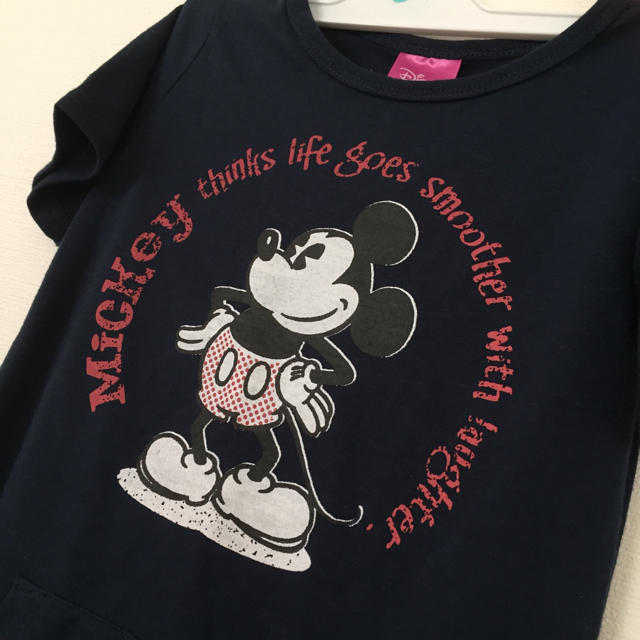 Disney(ディズニー)の新品タグ付き ミッキー ワンピース キッズ/ベビー/マタニティのキッズ服女の子用(90cm~)(ワンピース)の商品写真