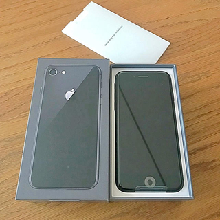 アップル(Apple)のSIMフリー iPhone8 Space Gray 64GB(スマートフォン本体)