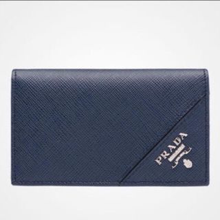小物PRADA 名刺入れ ネイビーレディース-yakutatalaska.com