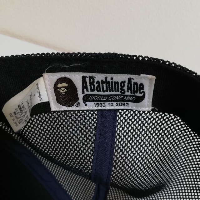 A BATHING APE(アベイシングエイプ)のA BATHING APE メッシュキャップ ネイビー メンズの帽子(キャップ)の商品写真