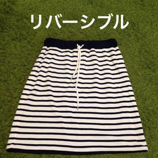 ショコラフィネローブ(chocol raffine robe)のリバーシブルスカート(ひざ丈スカート)