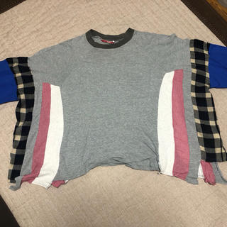 変形ビッグシルエットTシャツ(Tシャツ/カットソー(半袖/袖なし))