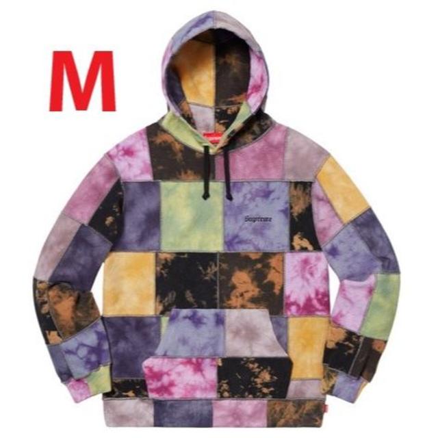 【送料込】Patchwork Tie Dye Hooded Sweatshirt