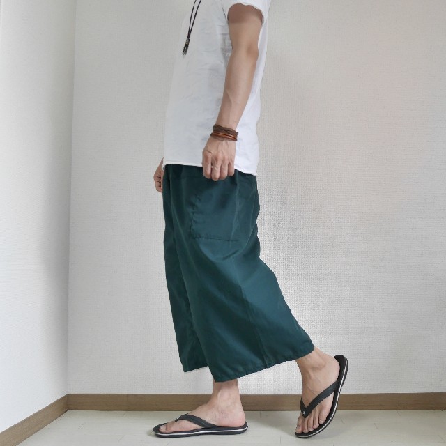 セール中！ green ちょい サルエル ワイドパンツ メンズのパンツ(サルエルパンツ)の商品写真