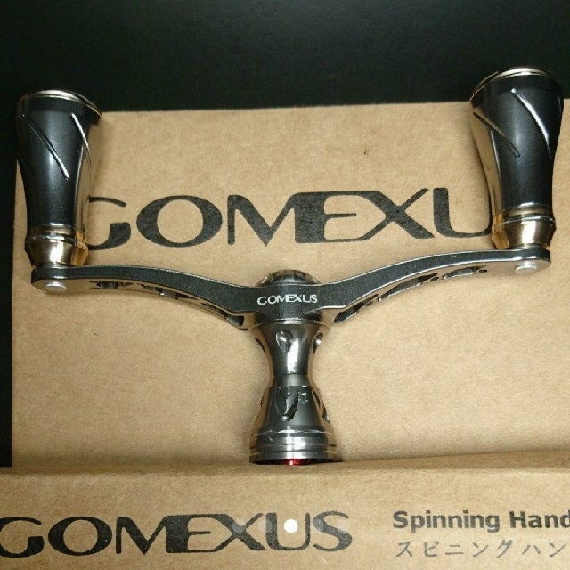 ▼GOMEXUS▼ウィング型 アルミ削り出し ダブルハンドル＆ハンドルノブ２個