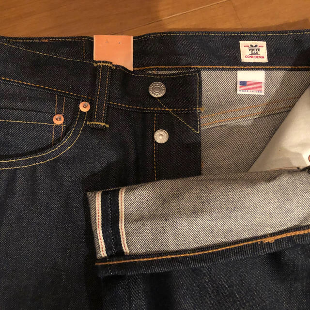 Levi's(リーバイス)の新品 W28 501 USA ホワイトオーク リジッド 赤耳 リーバイス 未洗い メンズのパンツ(デニム/ジーンズ)の商品写真