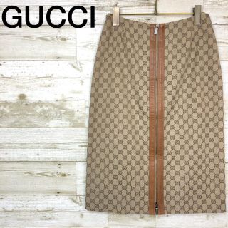 グッチ(Gucci)のGUCCI(グッチ) スカート GG柄 40 イタリア製(ひざ丈スカート)