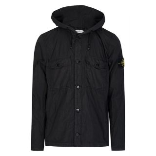 ストーンアイランド(STONE ISLAND)のSTONEISLAND Hooded Overshirt Black-S(シャツ)