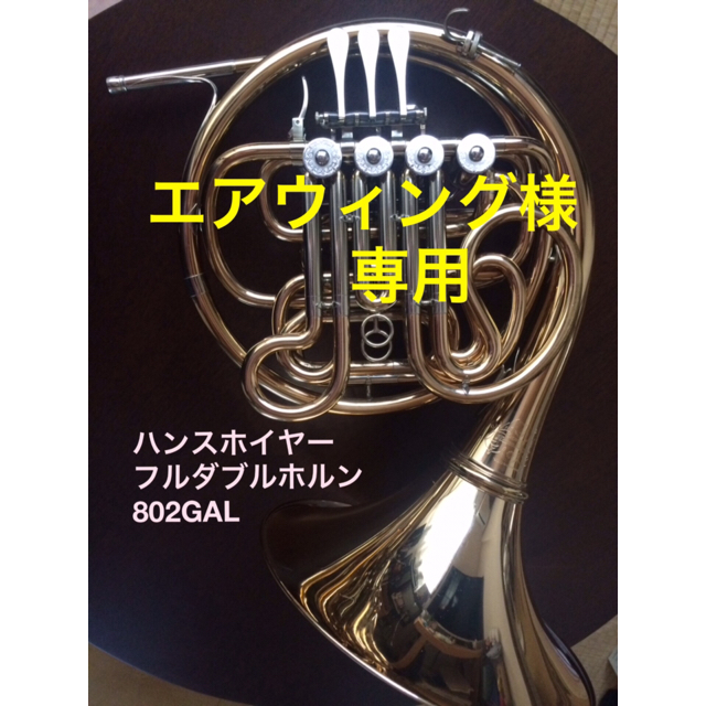 全商品オープニング価格！ ハンスホイヤー802GAL フルダブルホルン(inF