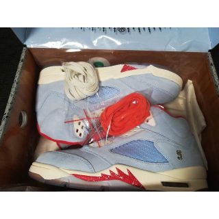 ナイキ(NIKE)の28cm TROPHY ROOM AIR JORDAN 5 ICE BLUE(スニーカー)