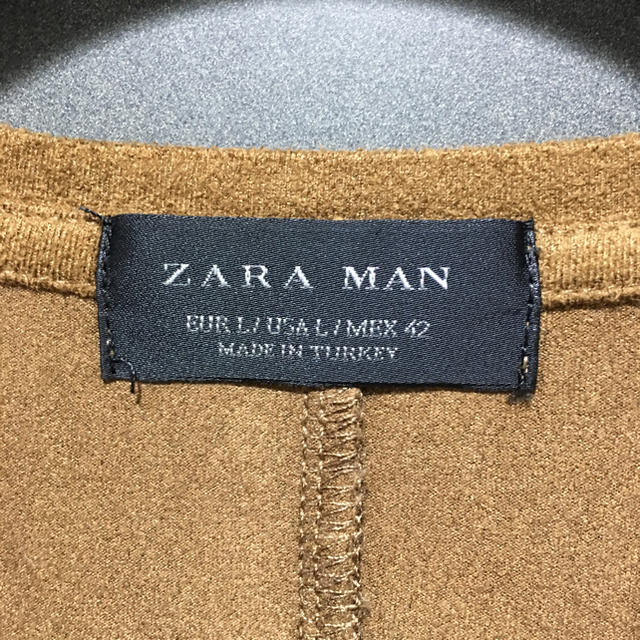 ZARA(ザラ)の【セール‼️】ZARA フェイク スエード Tee "L" メンズのトップス(Tシャツ/カットソー(半袖/袖なし))の商品写真