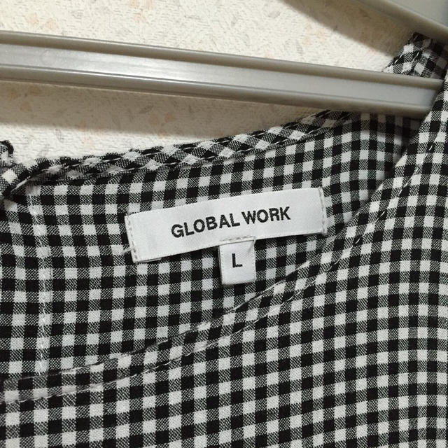 GLOBAL WORK(グローバルワーク)のギンガムチェック カットソー レディースのトップス(カットソー(半袖/袖なし))の商品写真