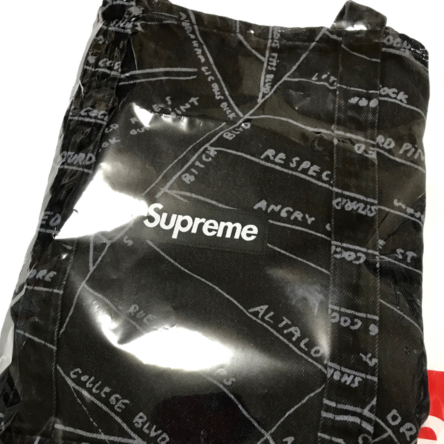 Supreme Gonz Map Denim Tote