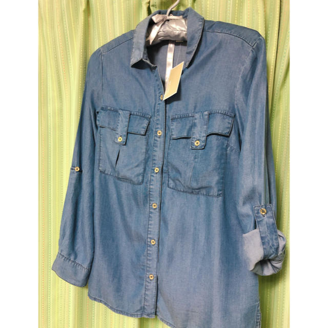 MICHAEL KORS - 新品☆MICHAEL KORS デニム風ロールアップシャツ