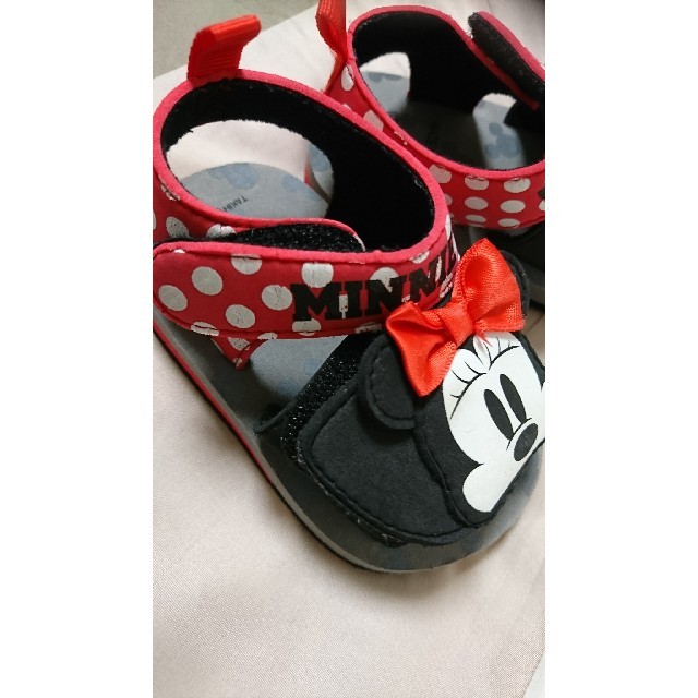 Disney(ディズニー)のミニー　サンダル　13cm キッズ/ベビー/マタニティのベビー靴/シューズ(~14cm)(サンダル)の商品写真