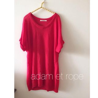 アダムエロぺ(Adam et Rope')のadam et rope♡リネンワンピ(ミニワンピース)