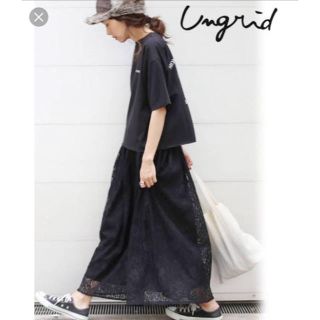 アングリッド(Ungrid)のアングリッド レースマキシスカート 完売品 最終値下げ(ロングスカート)