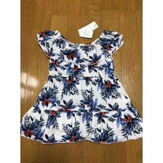 新品タグ付き◡̈❤︎ 花柄 ワンピース 90(ワンピース)