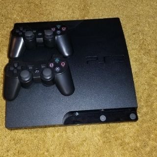 プレイステーション3(PlayStation3)の美品 PlayStation 3 本体　コントローラー2個 ソフト2個(家庭用ゲーム機本体)
