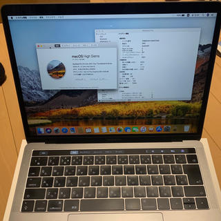 マック(Mac (Apple))の充電回数50 MacBook Pro 13インチ TouchBar搭載 2017(ノートPC)