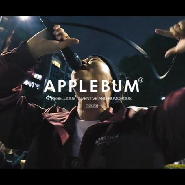 applebum サテン トラック ジャケット 唾奇着用