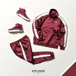 applebum サテン トラック ジャケット 唾奇着用