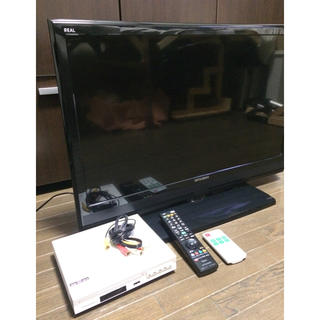 ミツビシ(三菱)の三菱 REAL LCD-32ML10 DVDプレイヤーset 送料込み(テレビ)