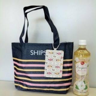 シップス(SHIPS)のSHIPS マルチボーダートート&パスケース(ノベルティグッズ)