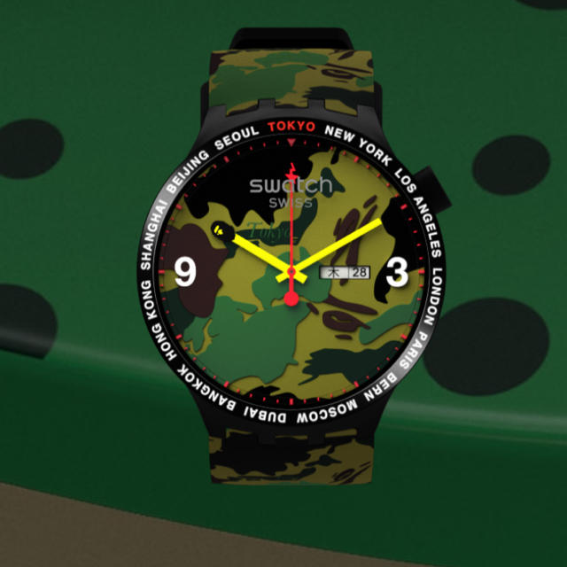 A BATHING APE - swatch x A BATHING APE big bold 東京の通販 by tututu"s shop｜アベイシングエイプならラクマ