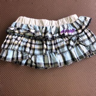 アナップキッズ(ANAP Kids)の値下げ ☆美品☆ キュロット スカート  チェック 90(スカート)