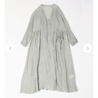 ネストローブ(nest Robe)の【今季完売商品⠀】ネストローブ リネン先染めガーゼカシュクールワンピース(ロングワンピース/マキシワンピース)