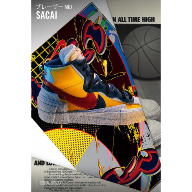 NIKE(ナイキ)のNIKE ブレーザーMID sacai 27.5㎝ メンズの靴/シューズ(スニーカー)の商品写真