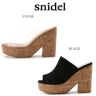 スナイデル(SNIDEL)の⋆⸜snidel 2018 バリエーションサボサンダル クリアサンダル⸝⋆(サンダル)