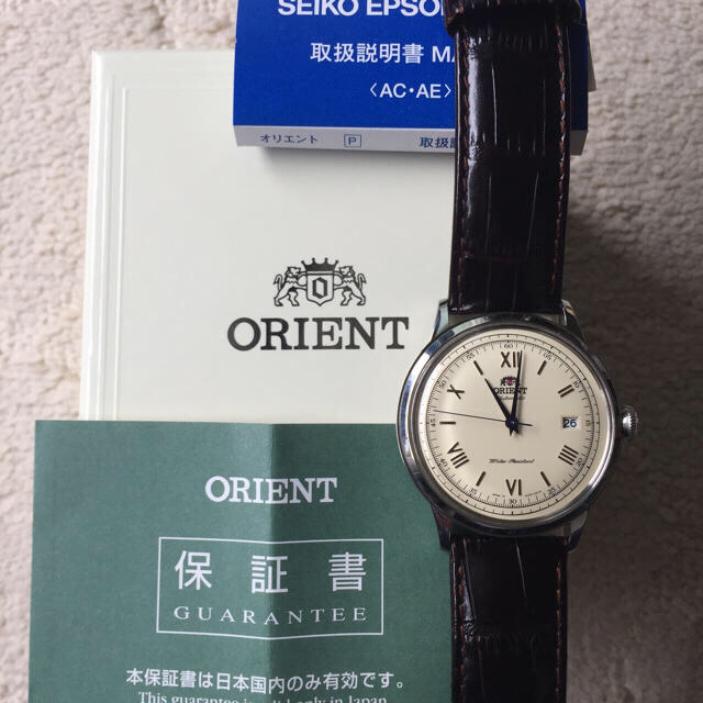 ORIENT(オリエント)のフリスキー様専用 ORIENT Bambino クリームイエロー メンズの時計(腕時計(アナログ))の商品写真