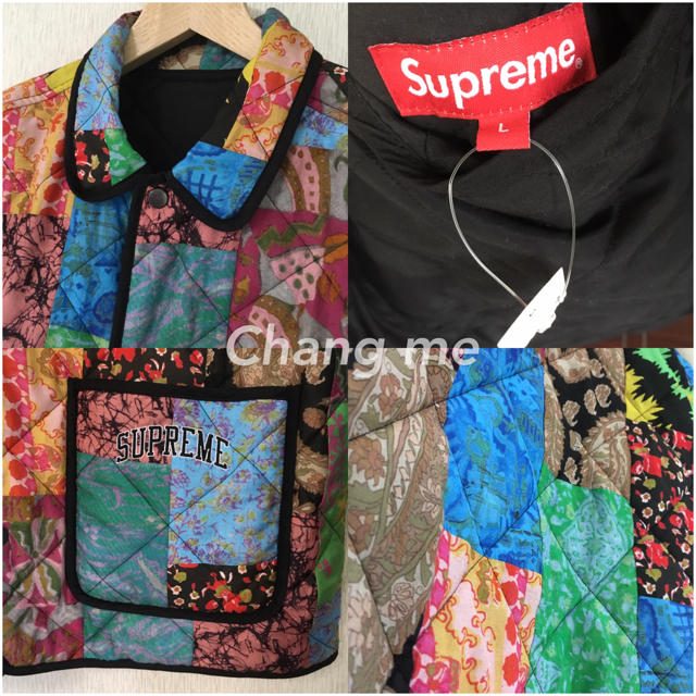 L Supreme 19SS Patchwork Quilted Jacket